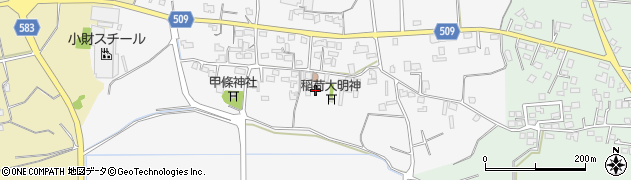 福岡県三井郡大刀洗町甲条1018周辺の地図