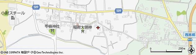 福岡県三井郡大刀洗町甲条1046周辺の地図