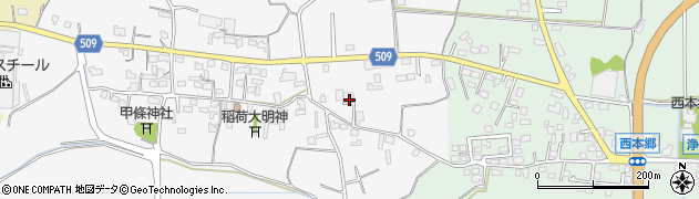 福岡県三井郡大刀洗町甲条1101周辺の地図