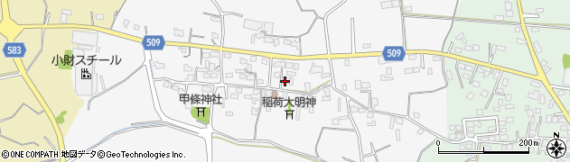 福岡県三井郡大刀洗町甲条周辺の地図