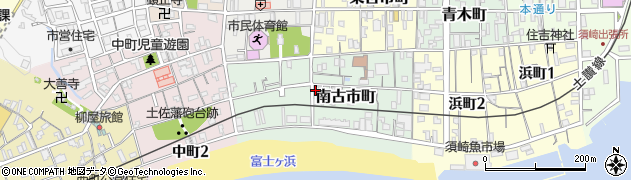 高知県須崎市南古市町周辺の地図