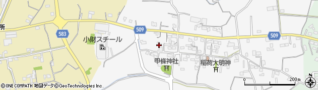 福岡県三井郡大刀洗町甲条935周辺の地図