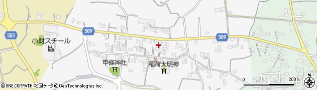 福岡県三井郡大刀洗町甲条1008周辺の地図
