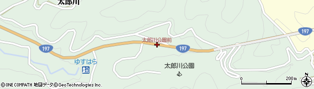 太郎川公園前周辺の地図