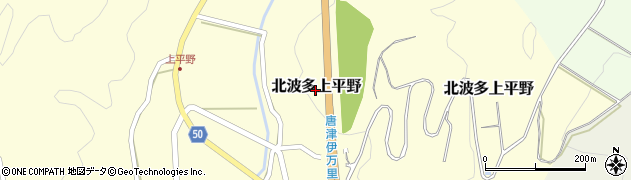 佐賀県唐津市北波多上平野周辺の地図