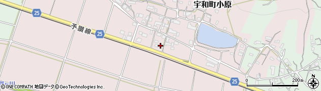 愛媛県西予市宇和町小原326周辺の地図