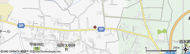 福岡県三井郡大刀洗町甲条1114周辺の地図