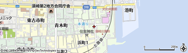 高知県須崎市新町周辺の地図