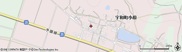 愛媛県西予市宇和町小原384周辺の地図