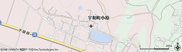 愛媛県西予市宇和町小原437周辺の地図