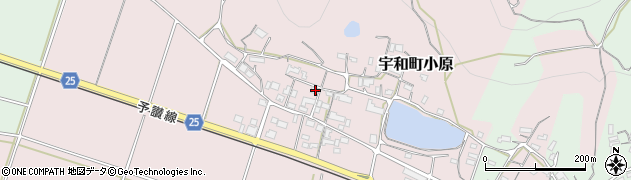 愛媛県西予市宇和町小原376周辺の地図