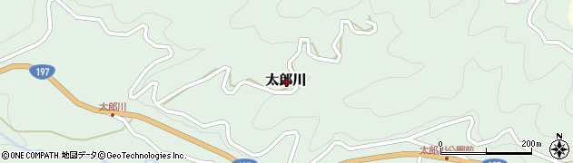 高知県高岡郡梼原町太郎川周辺の地図