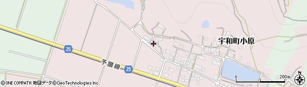 愛媛県西予市宇和町小原295周辺の地図