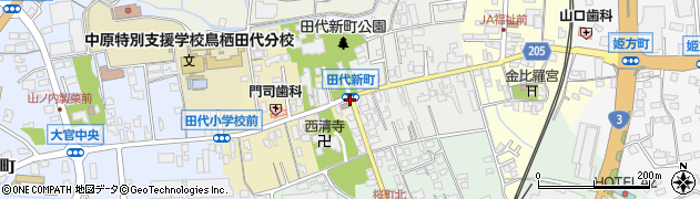 田代新町周辺の地図