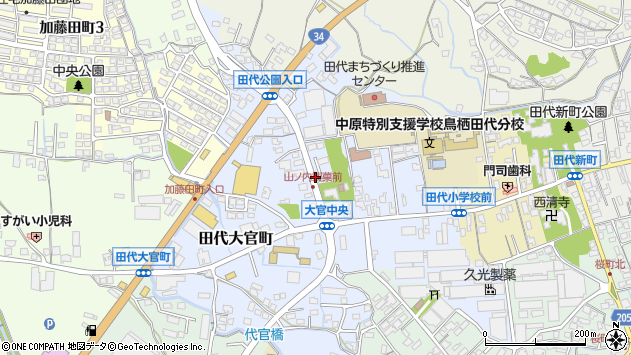 〒841-0017 佐賀県鳥栖市田代大官町の地図