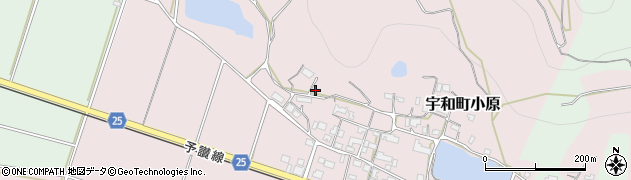 愛媛県西予市宇和町小原291周辺の地図