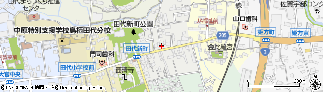佐賀県鳥栖市田代新町158周辺の地図