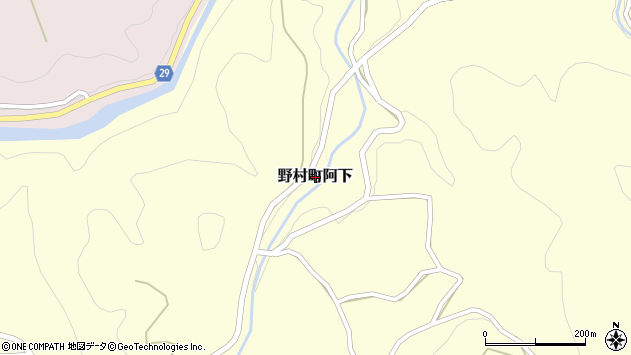 〒797-1211 愛媛県西予市野村町阿下の地図