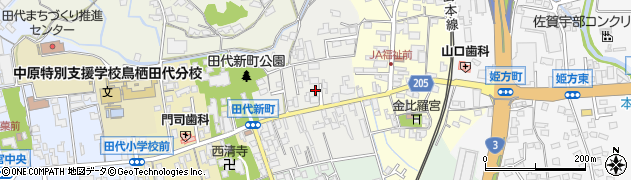 佐賀県鳥栖市田代新町165周辺の地図