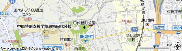 佐賀県鳥栖市田代新町202周辺の地図