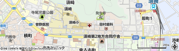 須崎簡易裁判所周辺の地図