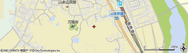 佐賀県唐津市山本周辺の地図