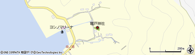 竈戸神社周辺の地図