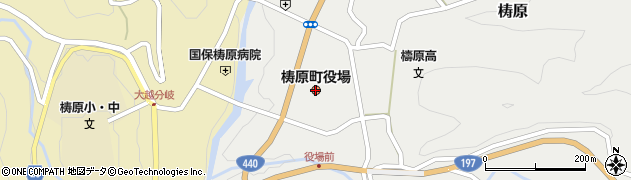 梼原町役場周辺の地図