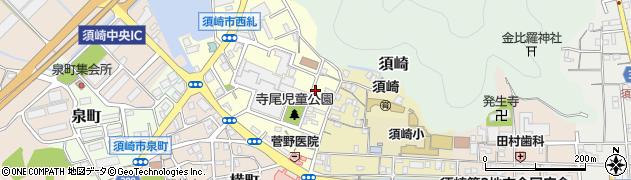 高知県須崎市西糺町周辺の地図