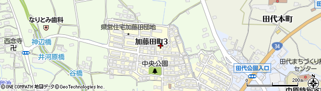 佐賀県鳥栖市加藤田町3丁目周辺の地図
