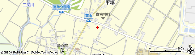 福岡県朝倉市平塚883周辺の地図