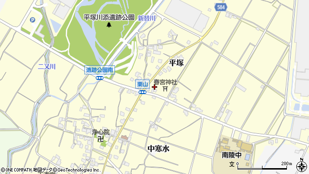 〒838-0059 福岡県朝倉市平塚の地図