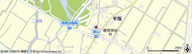 福岡県朝倉市平塚910周辺の地図