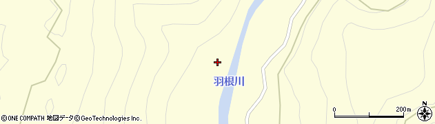 羽根川周辺の地図