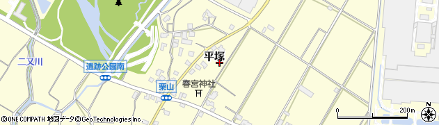 福岡県朝倉市平塚937周辺の地図