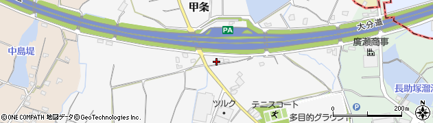 福岡県三井郡大刀洗町甲条1332周辺の地図