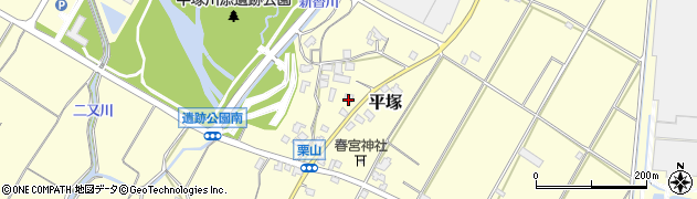 福岡県朝倉市平塚949周辺の地図