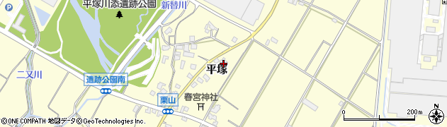 福岡県朝倉市平塚939周辺の地図