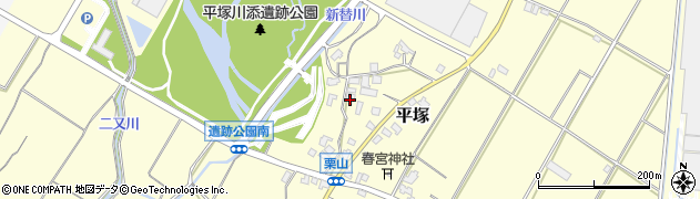 福岡県朝倉市平塚951周辺の地図