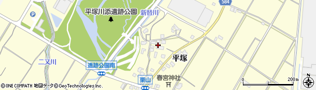 福岡県朝倉市平塚946周辺の地図