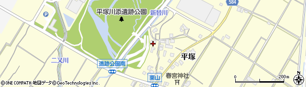 福岡県朝倉市平塚956周辺の地図