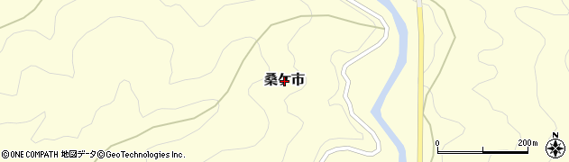 高知県津野町（高岡郡）桑ケ市周辺の地図