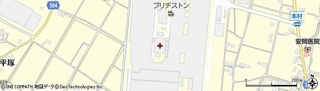 福岡県朝倉市平塚1418周辺の地図
