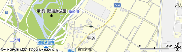 福岡県朝倉市平塚967周辺の地図