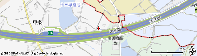 福岡県三井郡大刀洗町甲条1434周辺の地図