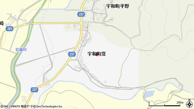 〒797-0003 愛媛県西予市宇和町窪の地図