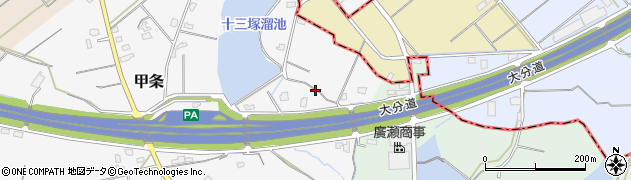 福岡県三井郡大刀洗町甲条1431周辺の地図