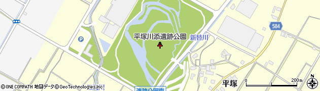 平塚川添遺跡公園周辺の地図