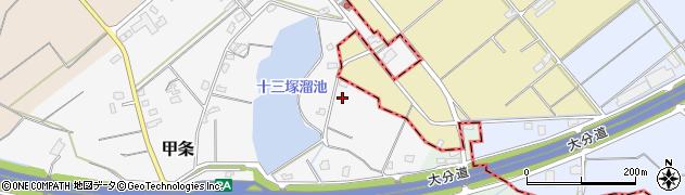 福岡県三井郡大刀洗町甲条1455周辺の地図