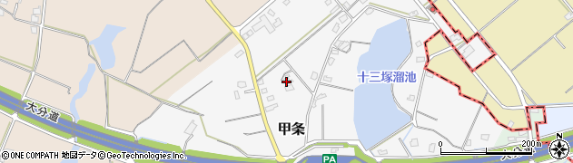福岡県三井郡大刀洗町甲条1567周辺の地図